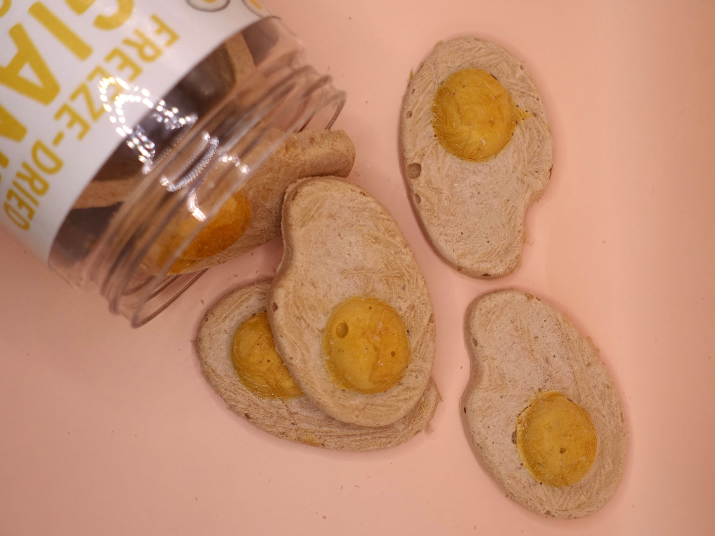 Freeze dried giant egg bites