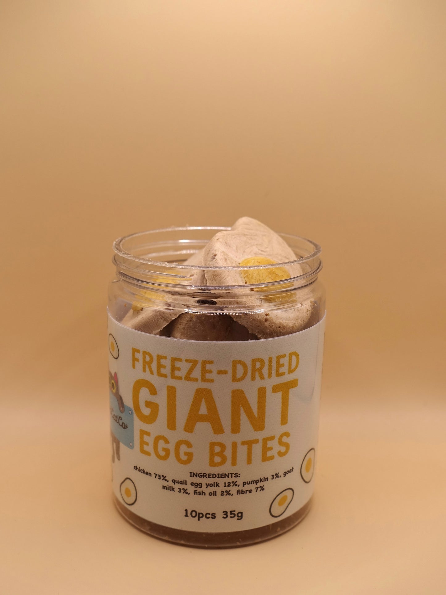 Freeze dried giant egg bites